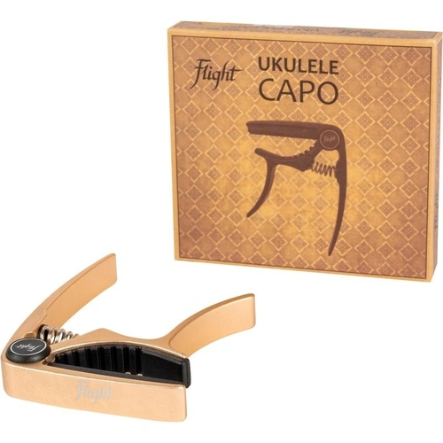 Flight FC-GD Aluminium Ukulele Capo - Gold