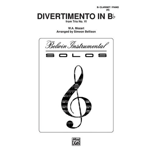 Divertimento In B-Flat Clarinet/Piano