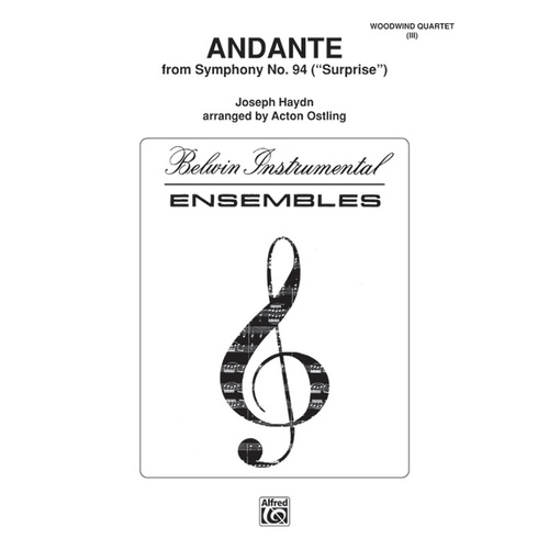 Andante From Surprise Symphony Woodwind Quartet
