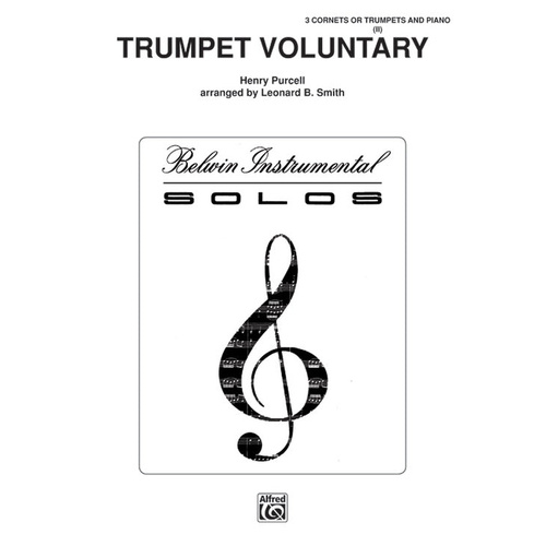 Trumpet Voluntary for 3 Cornets/Trumpets and Piano by Purcell