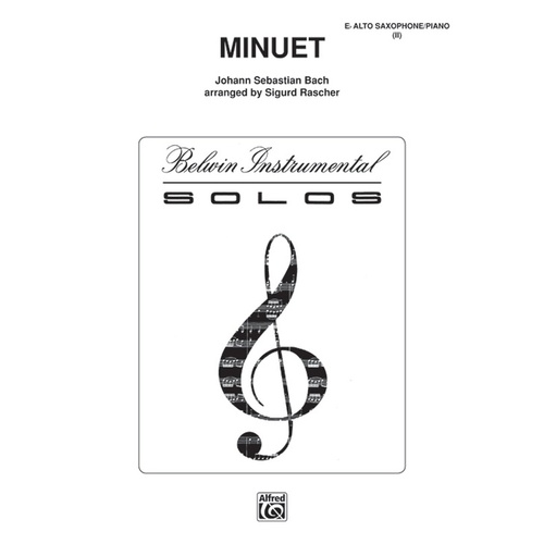 Minuet Arr Rascher Alto Sax/Piano