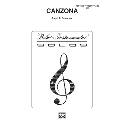 Canzona Fl/Piano Arr Guenther
