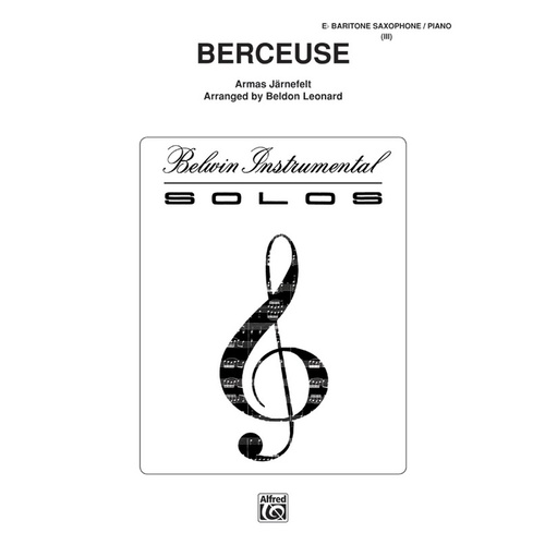 Berceuse for E Flat Bari Saxophone and Piano Sheet Music