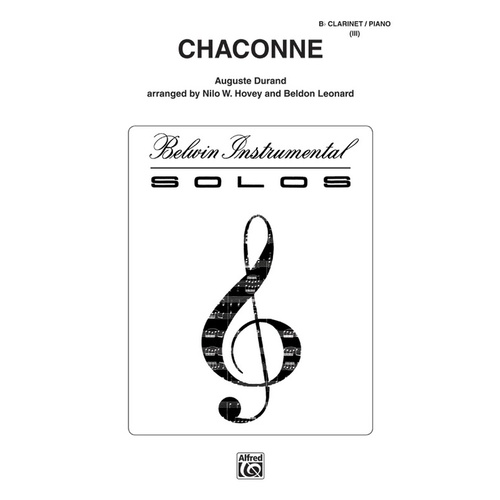Chaconne B Flat Clarinet/Piano