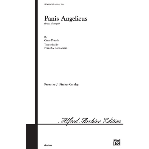 Panis Angelicus Arr Bornschein SATB Sop Solo Violin