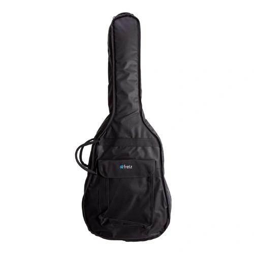 Fretz Deluxe Acoustic Guitar Gig Bag - Heavy Duty Polyester, 10mm Foam Padding, Adjustable Straps, Front Pocket, 1005mm Length