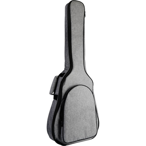 FZONE Deluxe Padded Acoustic Guitar Bag Grey 41" Dreadnought with Front Storage Pocket