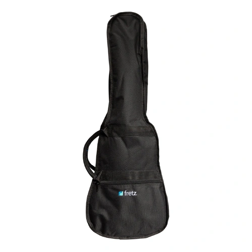 Fretz Padded 1/4 Size Classical Guitar Gig Bag - Black, Heavy Duty Polyester, 4mm Foam Padding, Adjustable Straps, Front Pocket