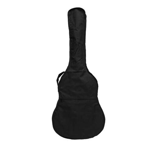 Fretz 1/4 Size Classical Guitar Gig Bag Black Polyester with Carry Strap and Front Pocket