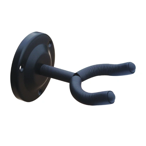 Fretz FGH-006 Compact Wall-Mounted Guitar Hanger with Rubberised Foam Yoke and Steel Base Plate