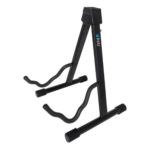 Fretz A-Frame Folding Acoustic/Electric Guitar Stand with Adjustable Mechanism - Black