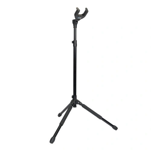 Fretz Heavy Duty Self-Locking Tripod Guitar Stand for Electric, Acoustic & Bass Guitars, Adjustable Height 80-150cm, Non-Slip Feet
