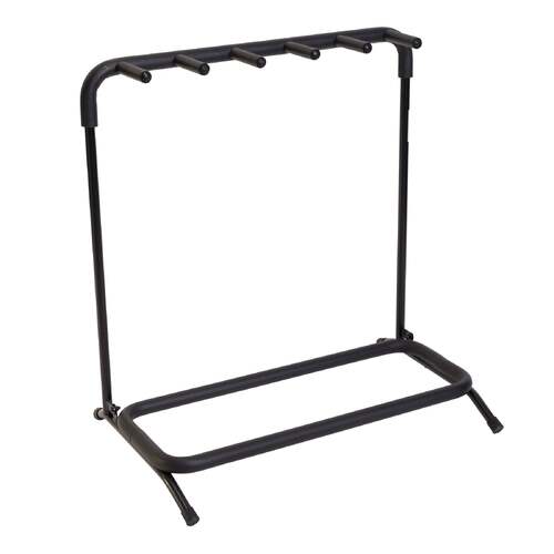Fretz Multi-Rack Guitar Stand for 5 Guitars, Foldable and Durable Design, Heavy Duty Steel Frame