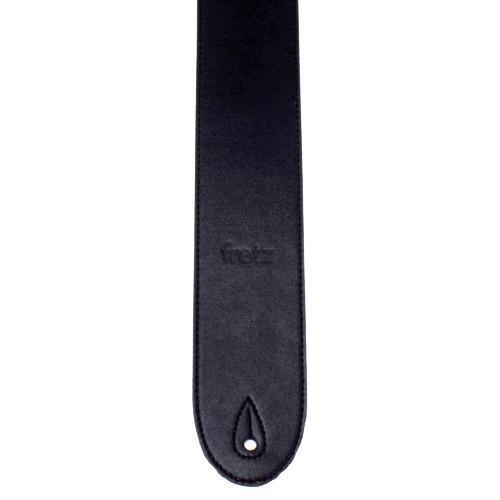 Fretz Standard MF Leather Guitar Strap (Black)