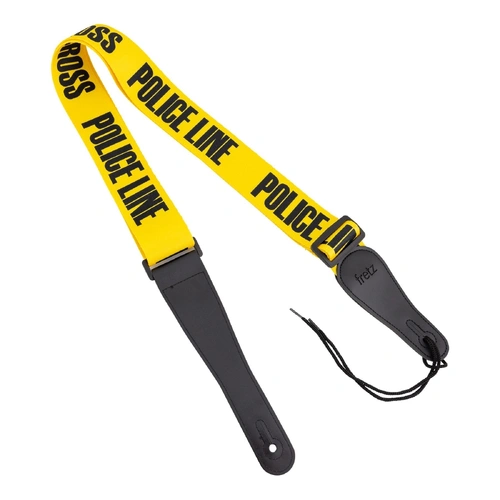 Fretz FGST-PL1 Polyweb Guitar Strap - 2" Wide, Adjustable Up to 65" with Microfiber Leather Ends