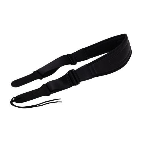 Fretz FGST-QA12-BLK 3.5" Leather Guitar Strap - Black