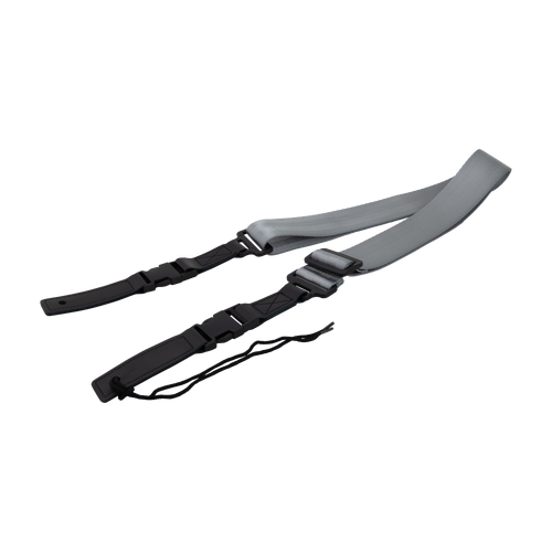 Fretz FGST-QR22-SLV 2" Clip Lock Quick Release Guitar Strap - Silver