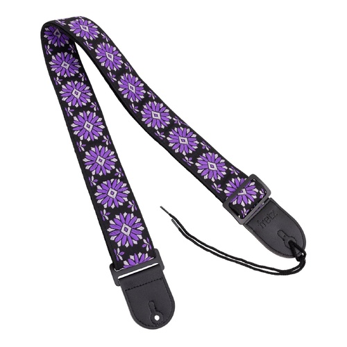 Fretz Woven Jacquard Polyester Guitar Strap 2" Wide Adjustable Up to 57" Lavender