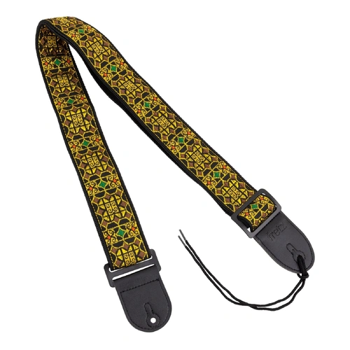 Fretz FGST-RETRO58 Woven Jacquard Polyester Guitar Strap - Royal, 2" Wide, Adjustable Up to 57" Length