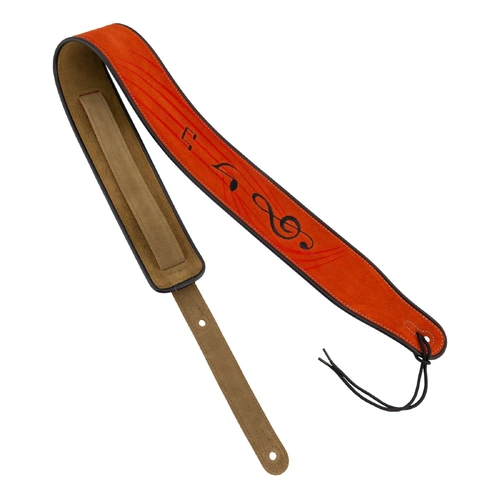 Fretz FGST-ST32 Padded Suede Leather Guitar Strap with Adjustable Length up to 53 inches