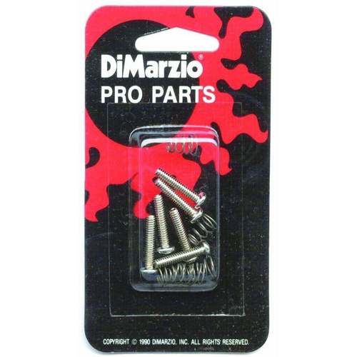 DiMarzio Single Coil Hardware Mounting Kit Chrome Screws & Springs