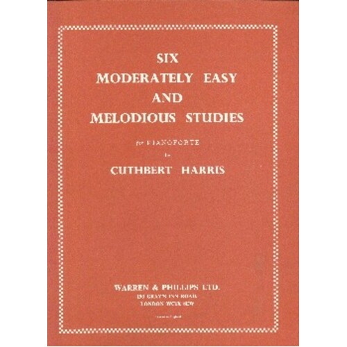 Moderately Easy And Melodious Studies 6