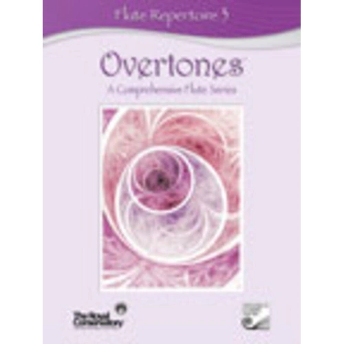 Overtones Flute Repertoire 3 by Royal Conservatory of Music, 56 pages, includes Etudes, CDs, and orchestral excerpts for flute study.
