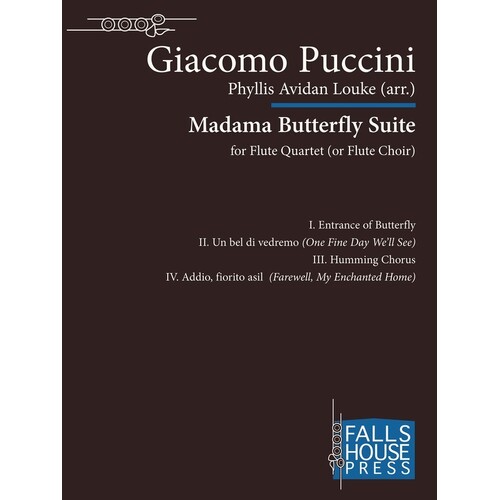 Madama Butterfly Suite Flute Quartet Score/Parts Book