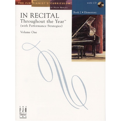 In Recital Throughout the Year Vol 1 Book 2 BK/CD by FJH Music Company