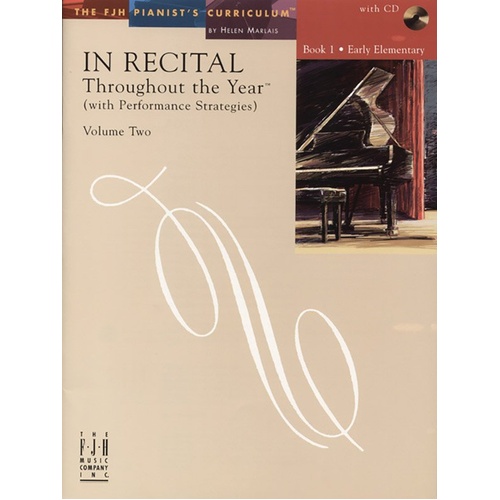 In Recital Throughout the Year Vol 2 Book 1 BK/CD