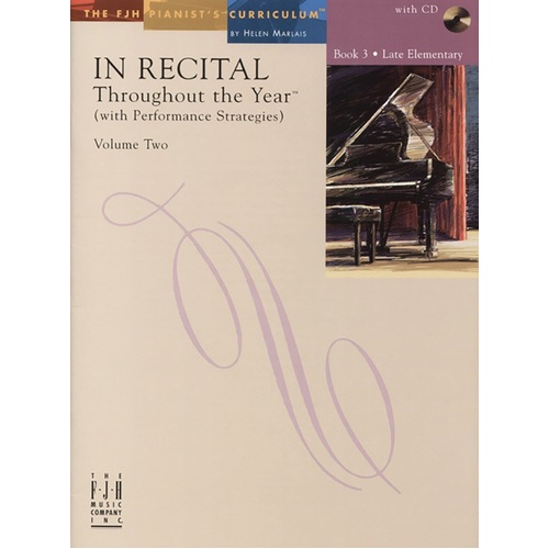 In Recital Throughout the Year Vol 2 Book 3 BK/CD