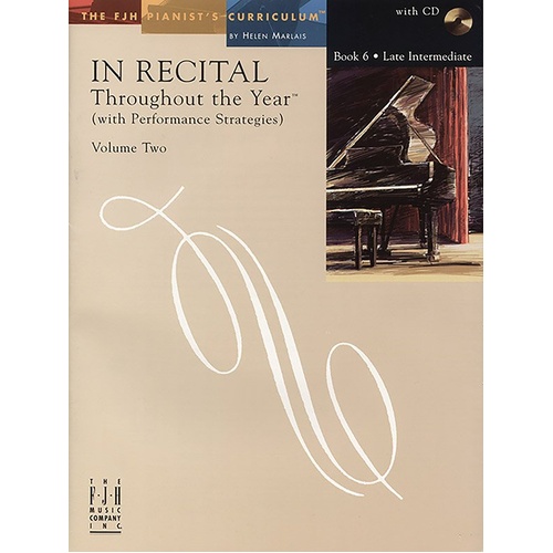 In Recital Throughout the Year Vol 2 Book 6 with CD
