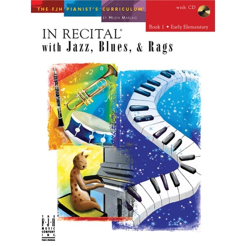In Recital with Jazz, Blues, & Rags Book 1 BK/CD