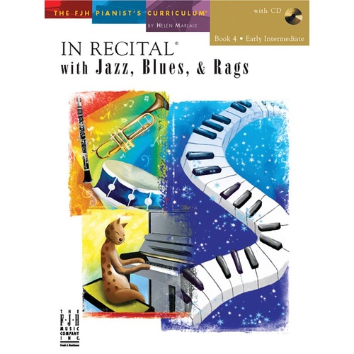 In Recital with Jazz, Blues, & Rags Book 4 with CD
