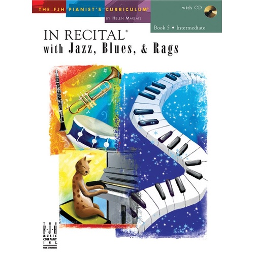 In Recital with Jazz, Blues, & Rags Book 5 BK/CD