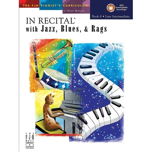 In Recital with Jazz Blues and Rags Book 6 with CD