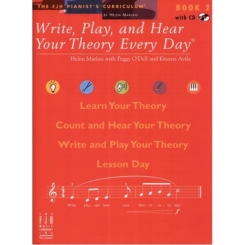 Write Play and Hear Your Theory Book 2 BK/CD
