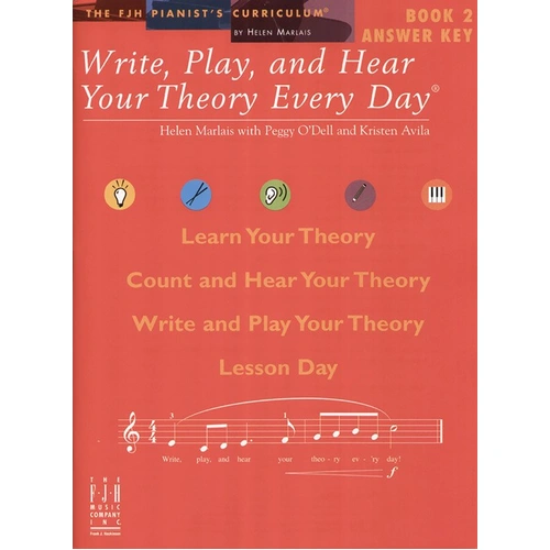 Write Play and Hear Your Theory Every Day Answer Key Book 2