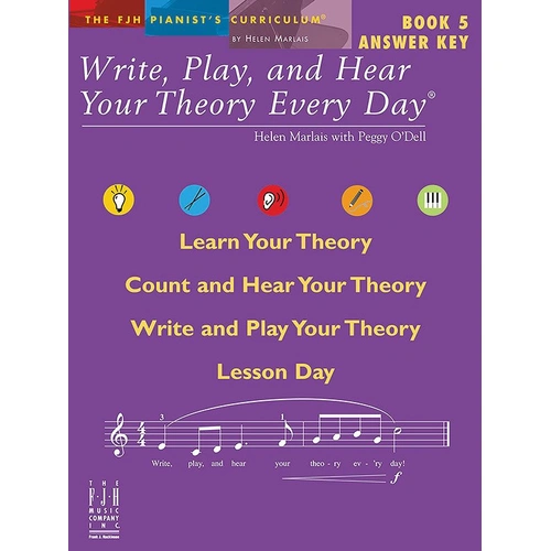Write Play and Hear Your Theory Every Day Book 5 Answer Key