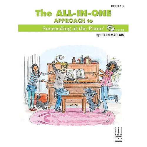 All-in-One Approach to Succeeding at the Piano Book 1B by Helen Marlias, 48 Pages, FJH Music Company