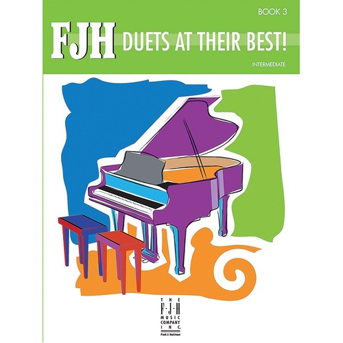 FJH Duets at Their Best Book 3 Piano Duet Collection 48 Pages