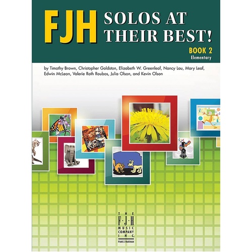 FJH Solos at Their Best Book 2 for Piano - 36 Pages, Includes Duets and Lyrics