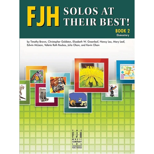 FJH Solos at Their Best! Book 2 for Piano, 36 Pages, Includes Optional Duets and Lyrics