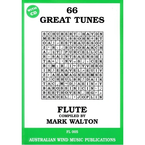 66 Great Tunes for Flute Book/CD by Mark Walton