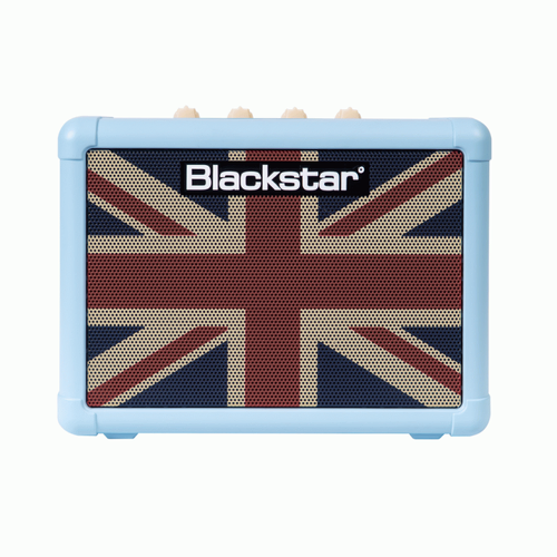 Blackstar FLY 3 Mini Amp 3W Baby Blue Union Jack 2-Channel with Tape Delay and ISF Feature