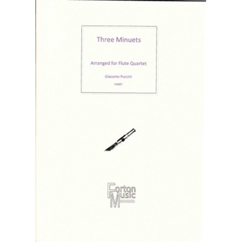 Three Minuets Flute Quartet Book
