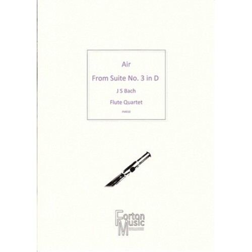 Air From Suite No 3 In D Flute Quartet Book