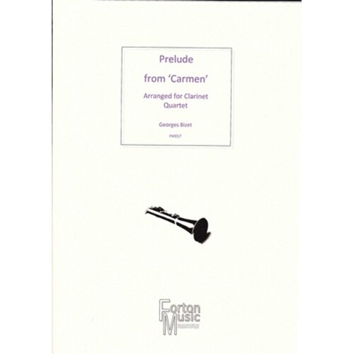 Prelude From Carmen Clarinet Quartet (Softcover Book)