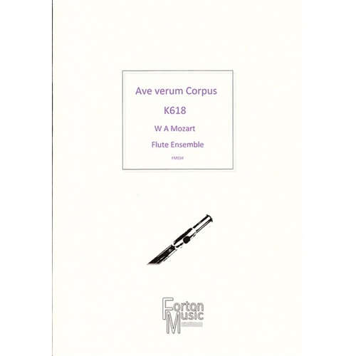 Ave Verum Corpus Flute Quartet Book