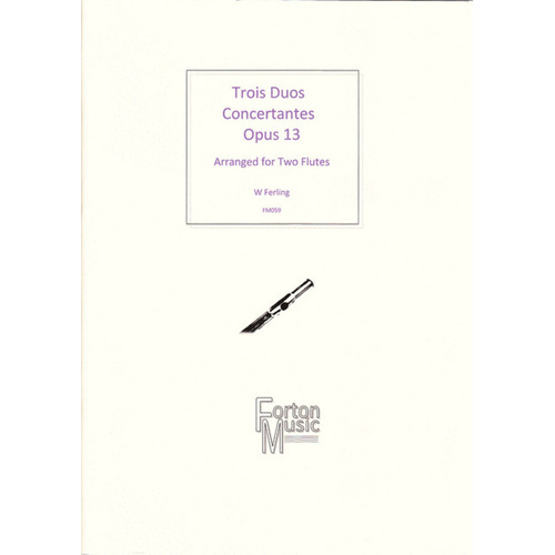 Trois Duos Concertante Flute Book